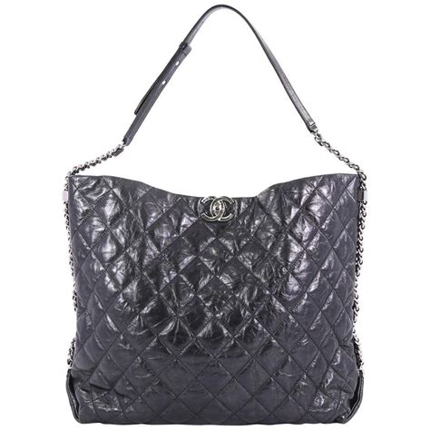 chanel metallic crumpled calfskin big bang hobo|Small hobo bag, Shiny crumpled calfskin & gold.